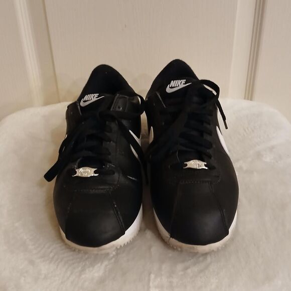 Nike Cortez 72' black and white leather shoes Size Men's 8.5 or Women's 10 - Picture 2 of 8